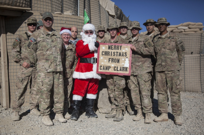 How deployed soldiers celebrate Christmas