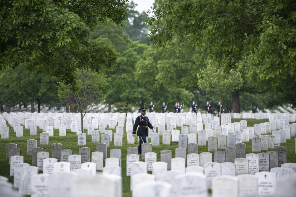 tomb sentinel at arlington national cemetary