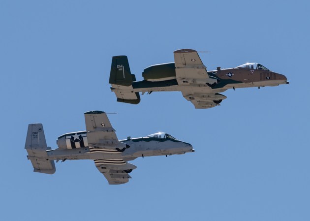 Watch these A-10 Warthogs perform a rare demo flight together