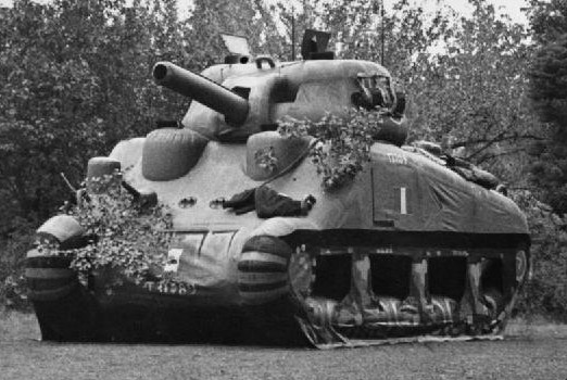 Ghost Army sherman tank