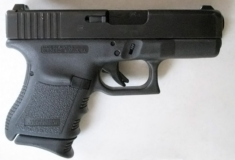 plastic in Glock pistol