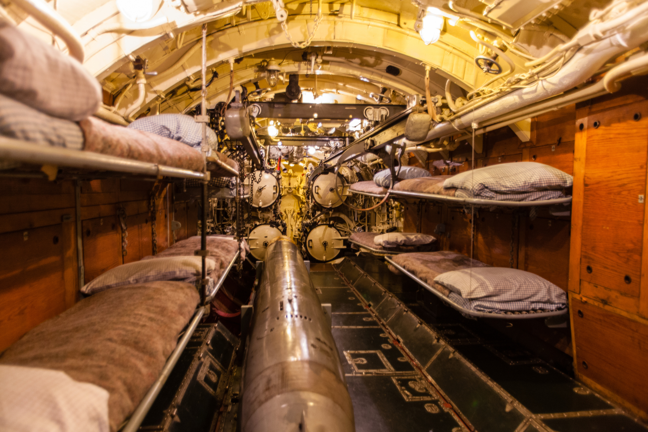 Torpedo Tubes in the German submarine known as U-505 which hunted for American and Allied.