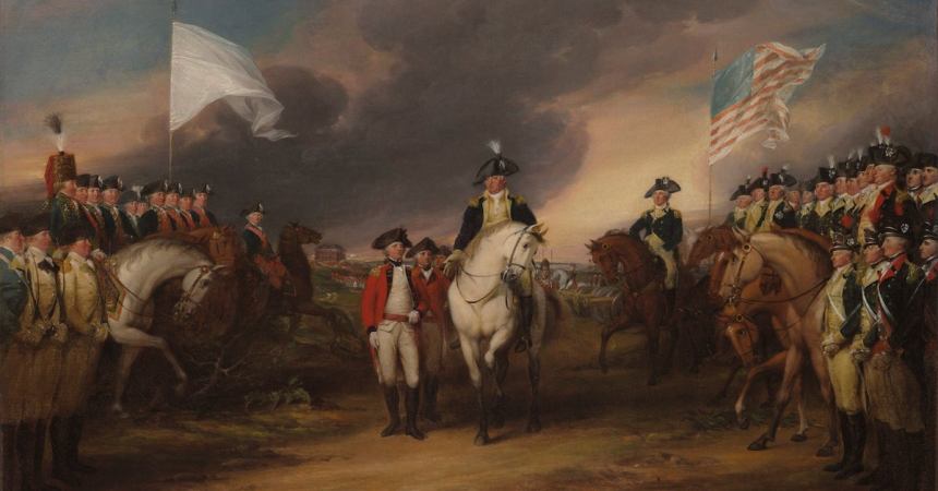 cornwallis surrendering after yorktown