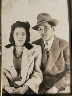 world war ii veteran Theodore Roosevelt Wilson with his wife