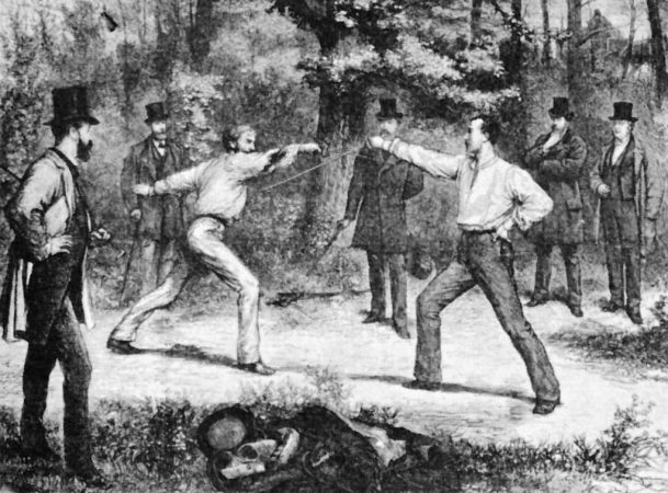 This is how you would legally challenge someone to a duel in ye olden days