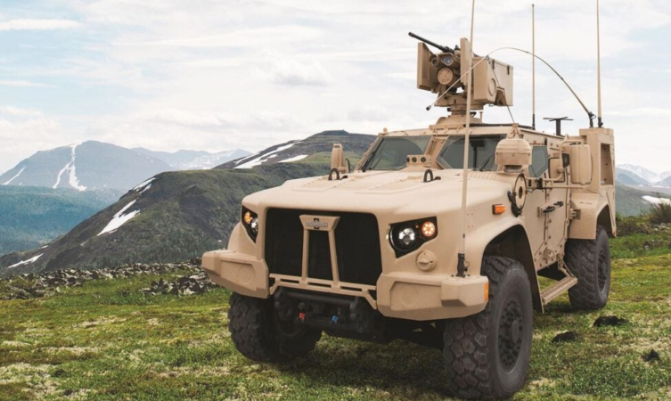 Oshkosh made a hybrid silent drive Joint Light Tactical Vehicle