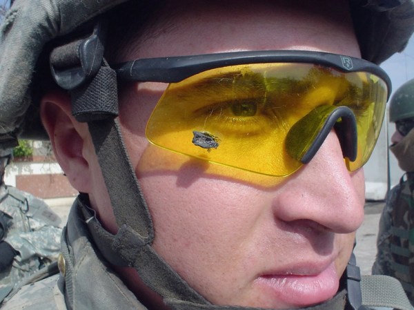 This is how effective ballistic eye protection is