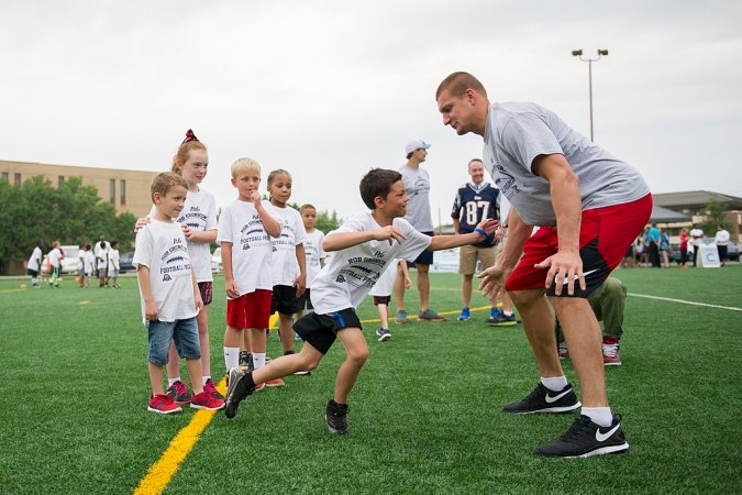 NFL star Rob Gronkowski’s military mission is not about getting good insurance rates