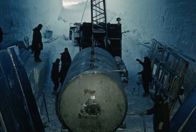 The military once stored missiles in massive ice tunnels