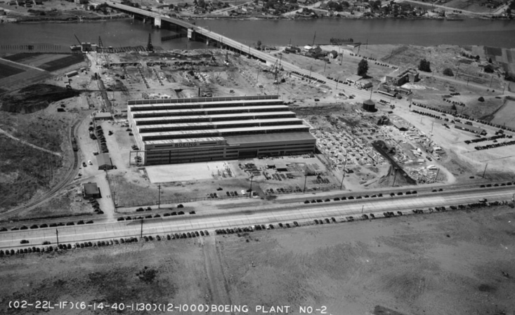 This aircraft factory was disguised as a suburban neighborhood during WWII