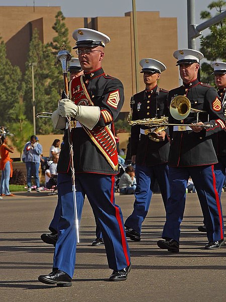 blood stripe at marine corps recruit depot