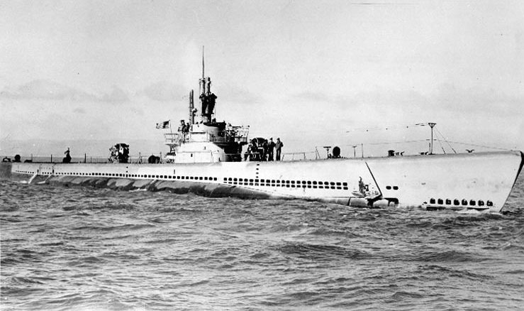 uss archerfish at seat test