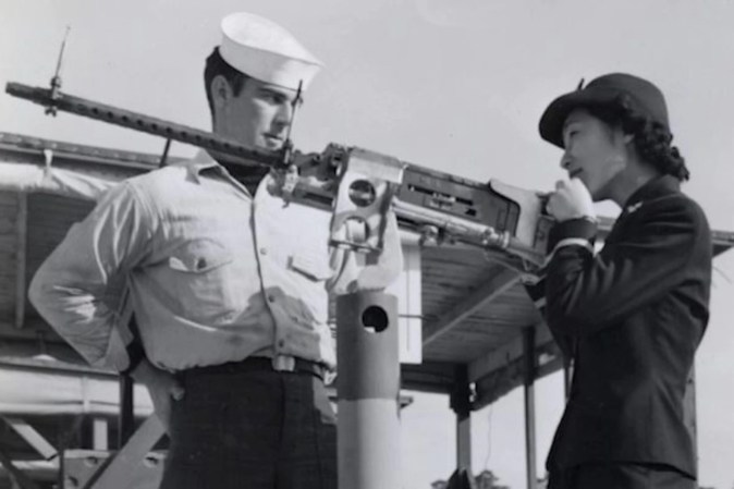 The first Asian American woman to join the Navy became the first female gunnery officer