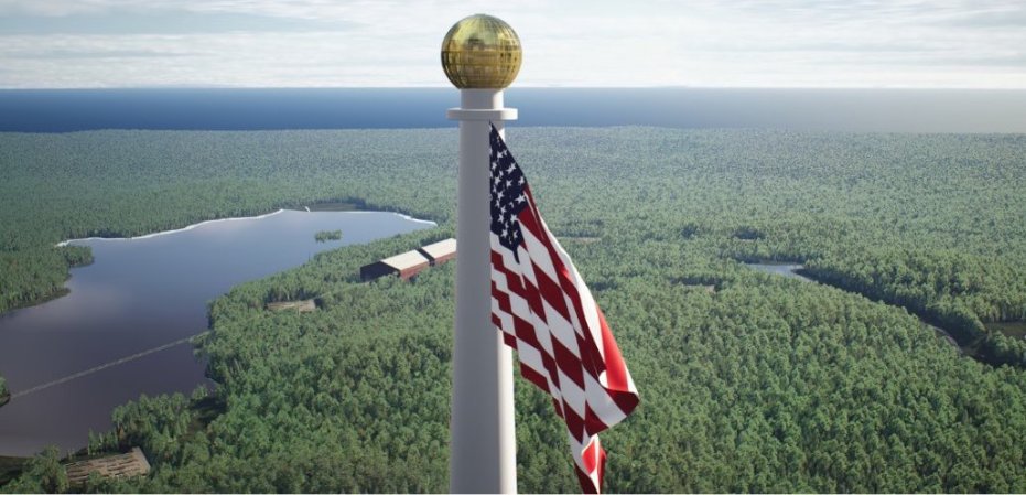 Wreaths Across America is building a flagpole you can see from space