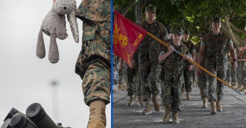 How this child with a heart condition became a Marine for a day