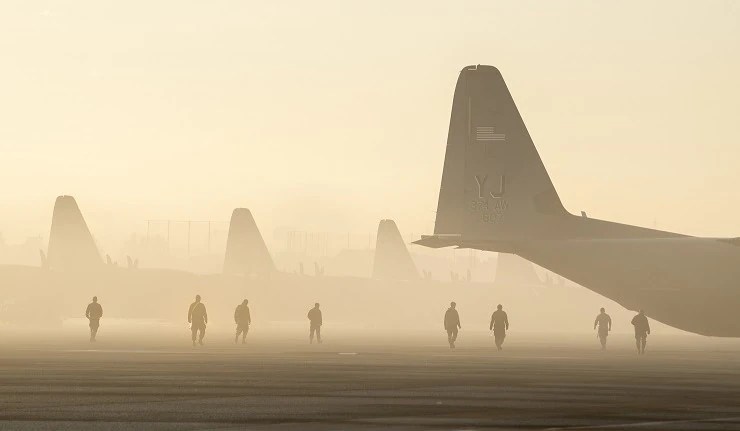 Flightline at Yokota Air Base