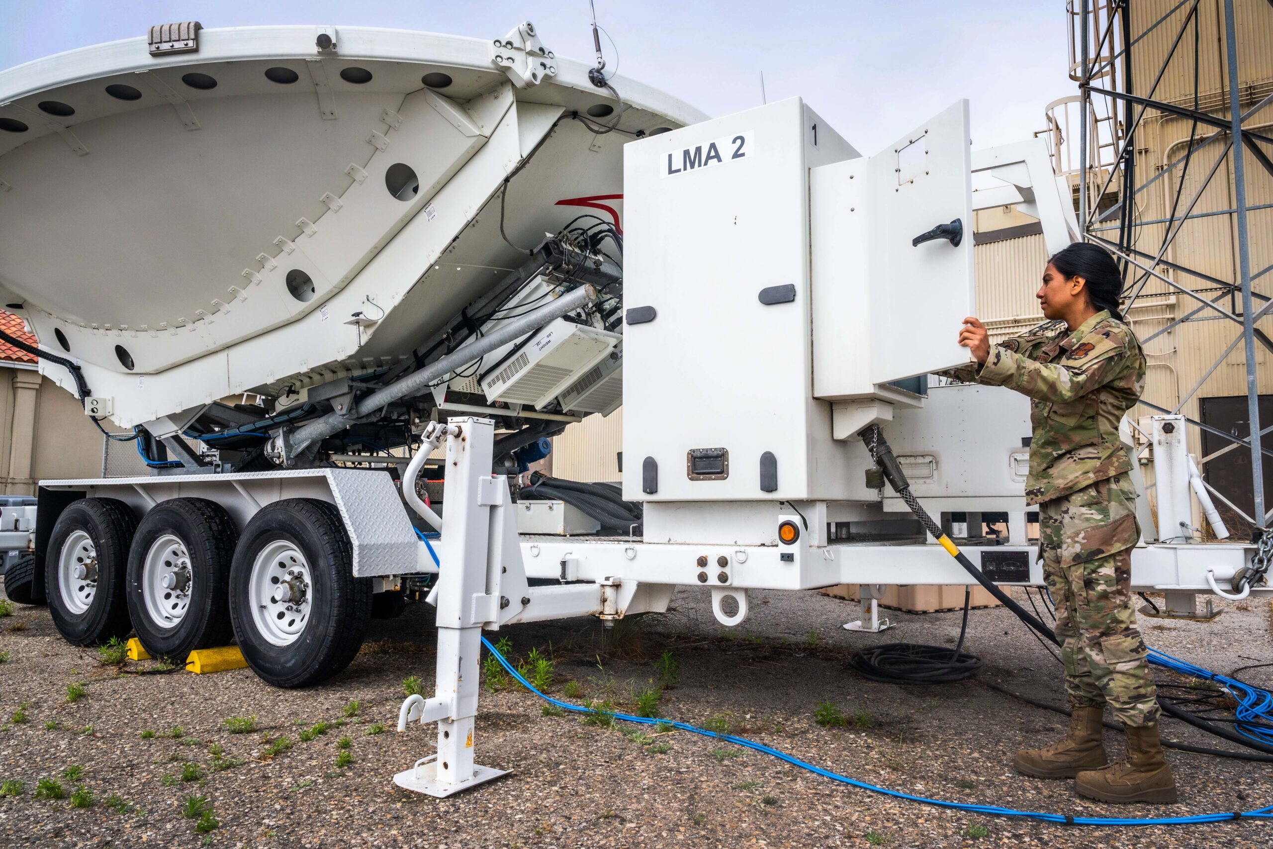 Specialist working at Vandenberg SFB