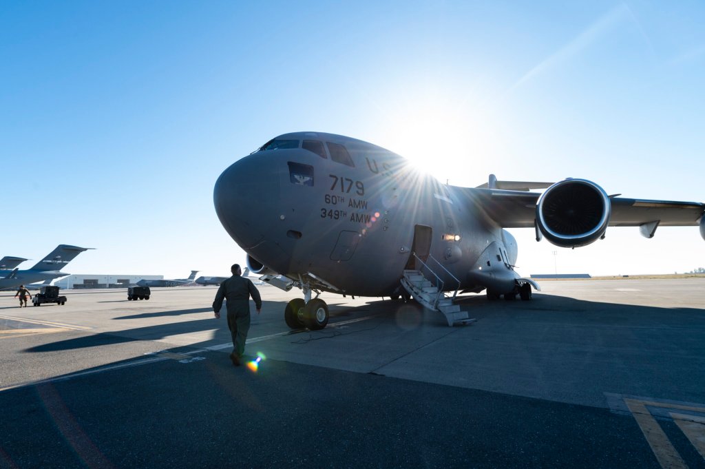 Aircraft at Travis Air Force Base