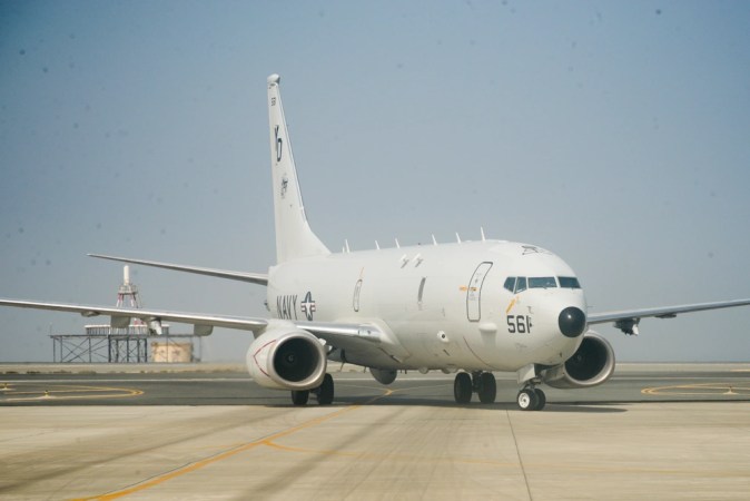 This Navy plane is a Boeing 737 loaded with computers, radar, torpedoes and missiles