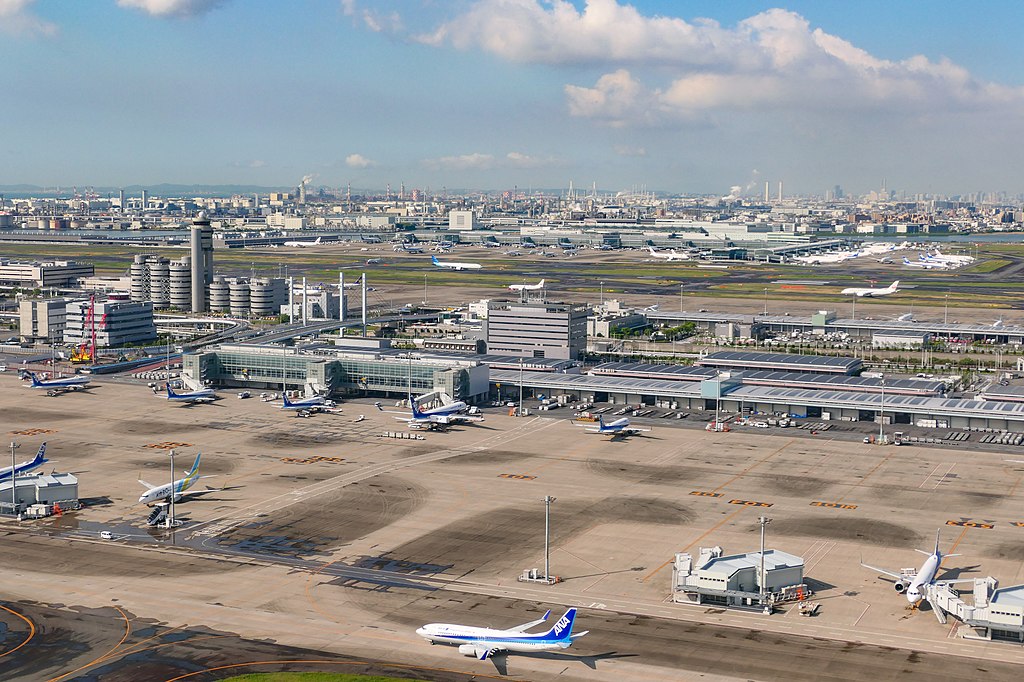 Haneda Airport near Yokota Air Base