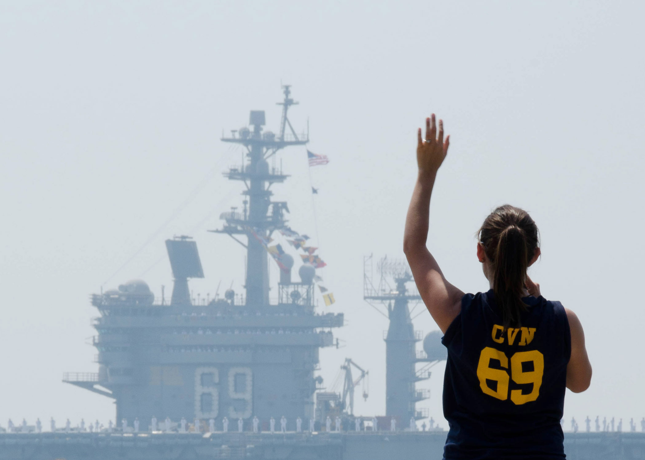 CVN 69 at Naval Station Norfolk