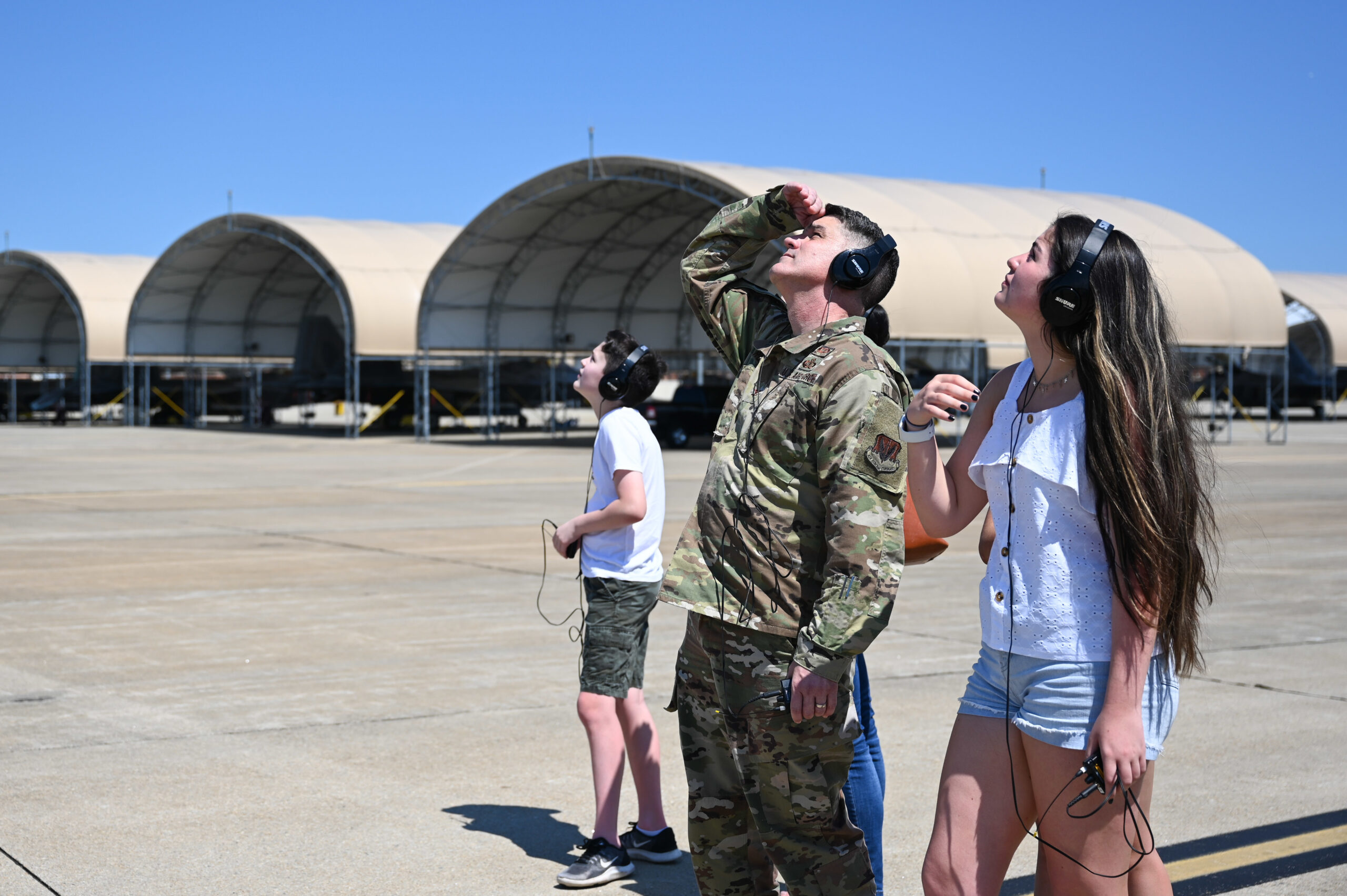 family at Langley air force base