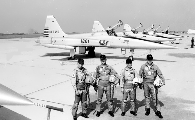 The 4 fighter jets flown by the Taiwanese Air Force