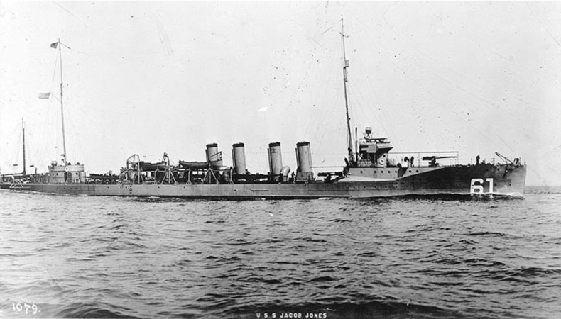 The wreck of the first U.S. Navy destroyer lost to enemy action has been found