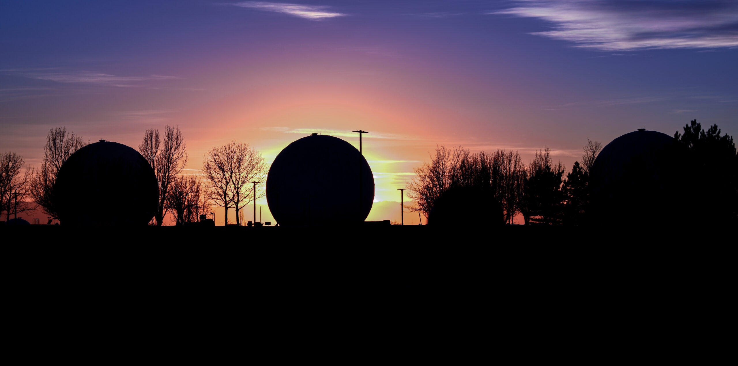 radomes at buckley space force base