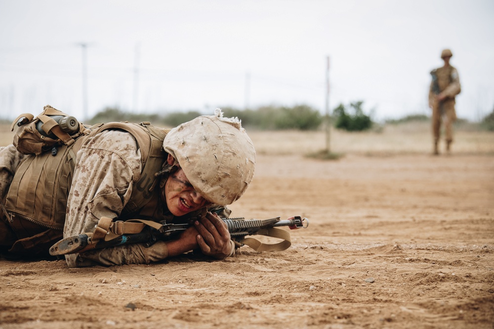 marine recruit crawling