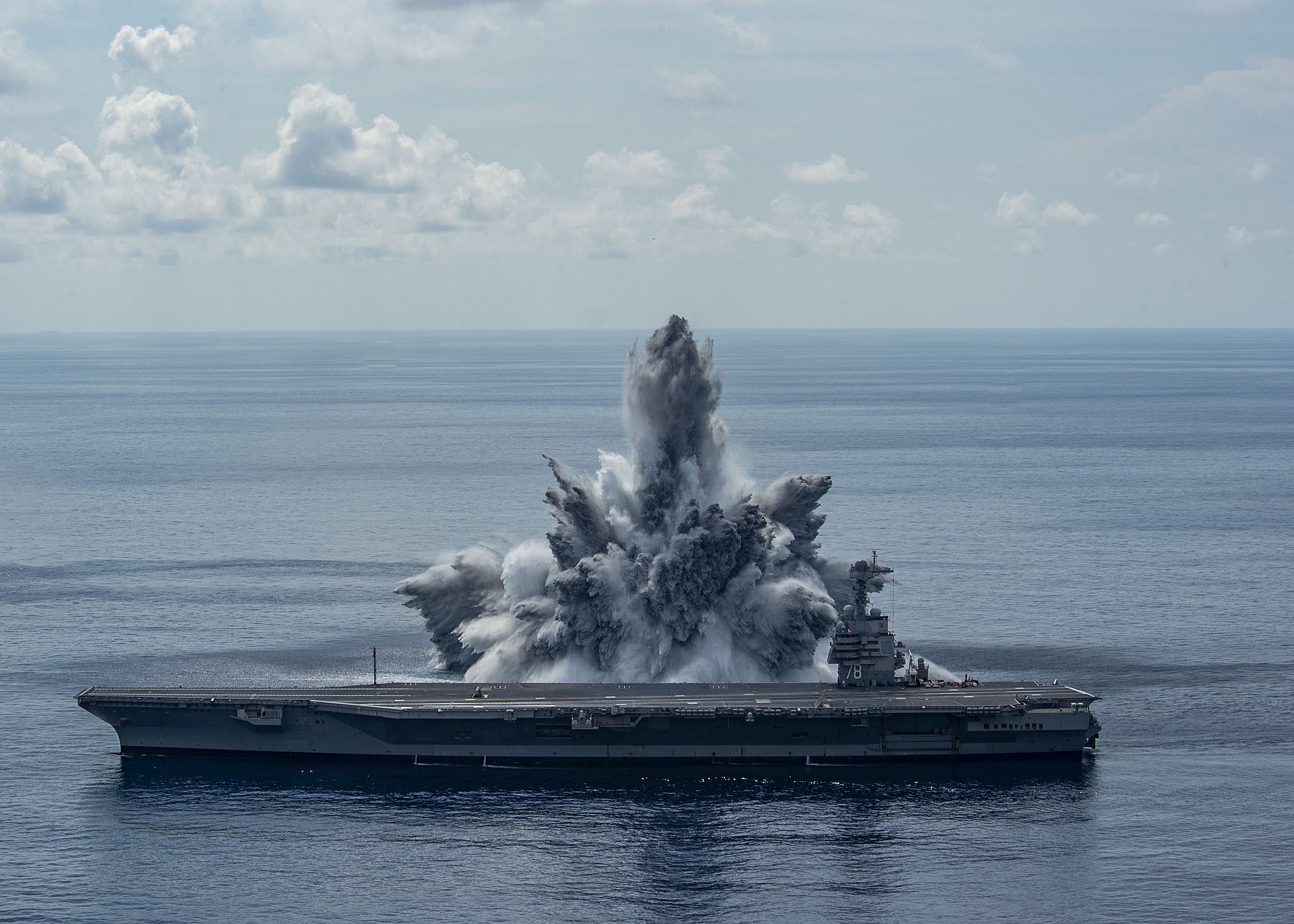 USS Gerald R. Ford shock trials