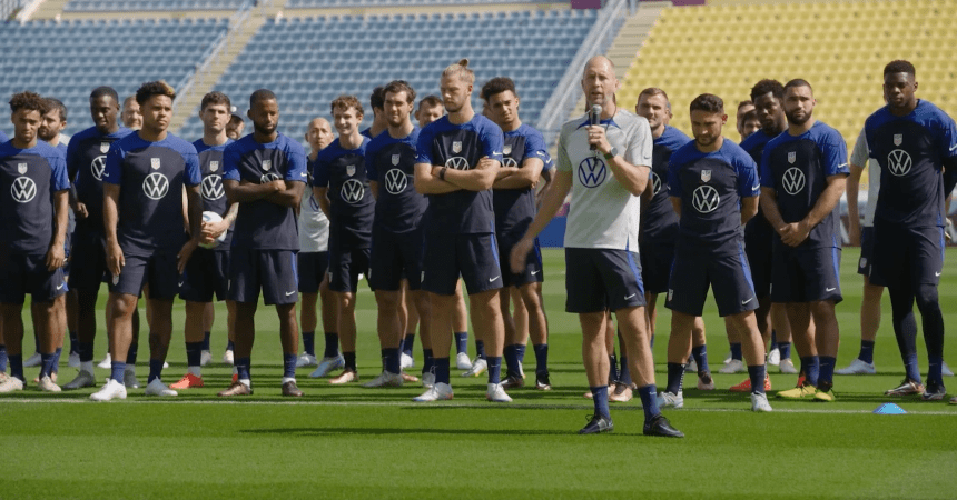 US Men's National Soccer team training