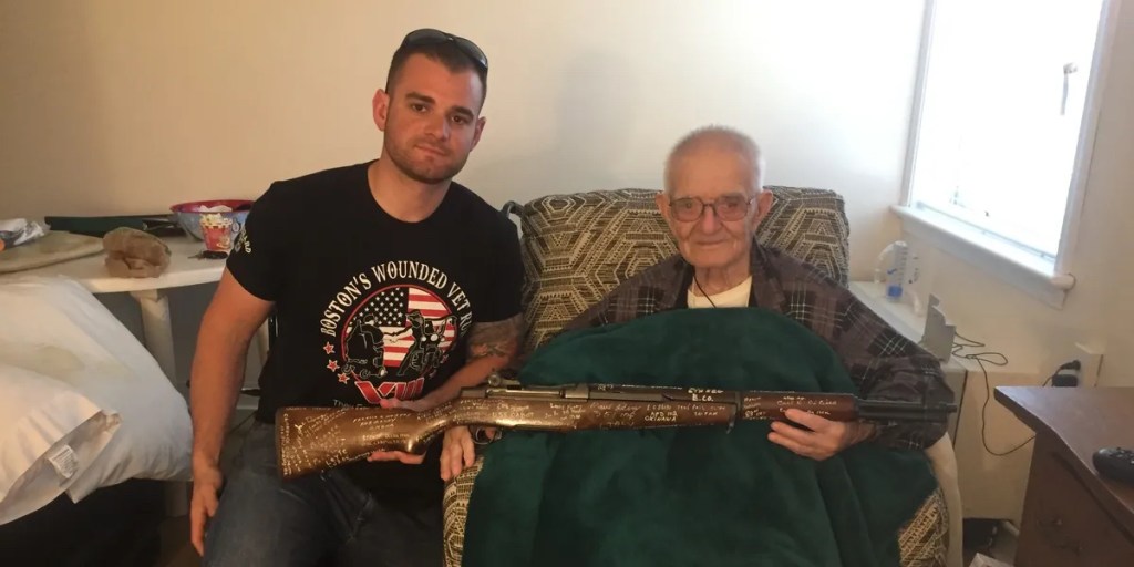 biggio with wwii veteran