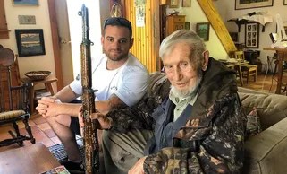 andrew biggio with an WWII veteran