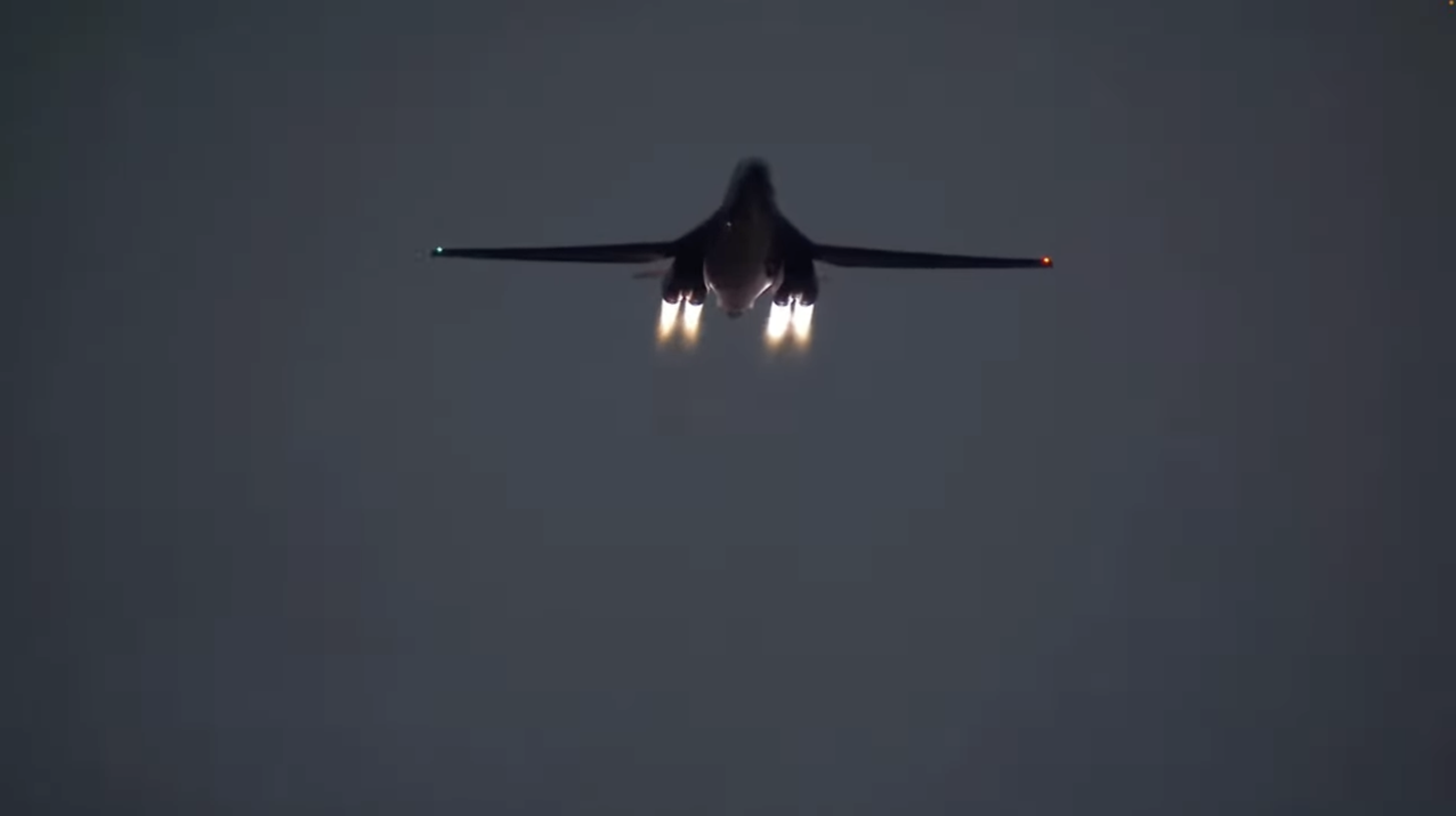 b-1 afterburner stealth bomber ceremony