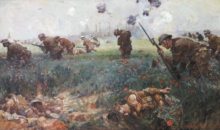 battle of belleau wood painting