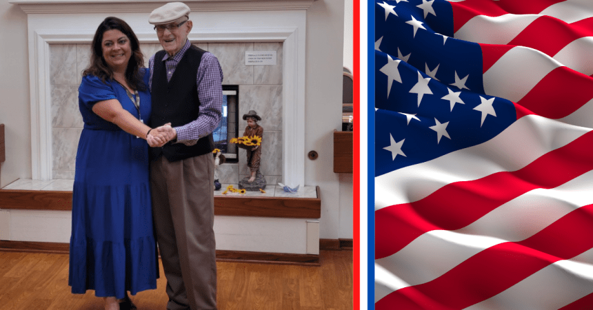 Army veteran in hospice care surprised with ballroom dancing