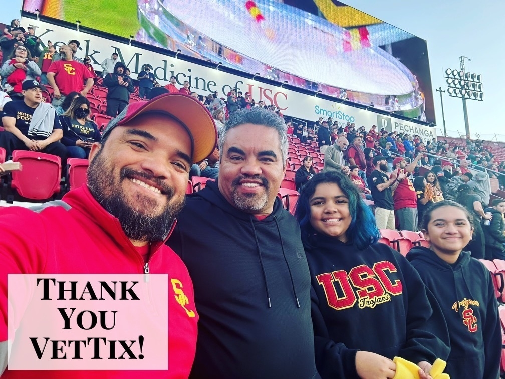 thank you vet tix USC game