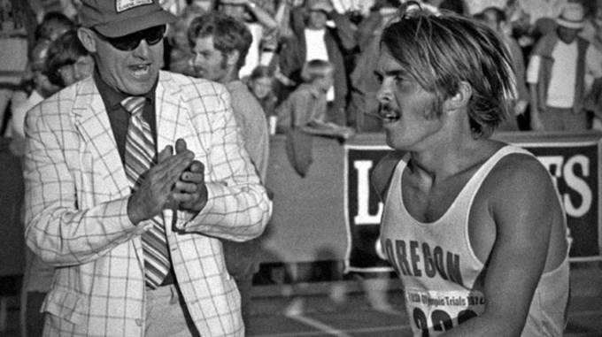 Bill Bowerman with Steve Prefontaine