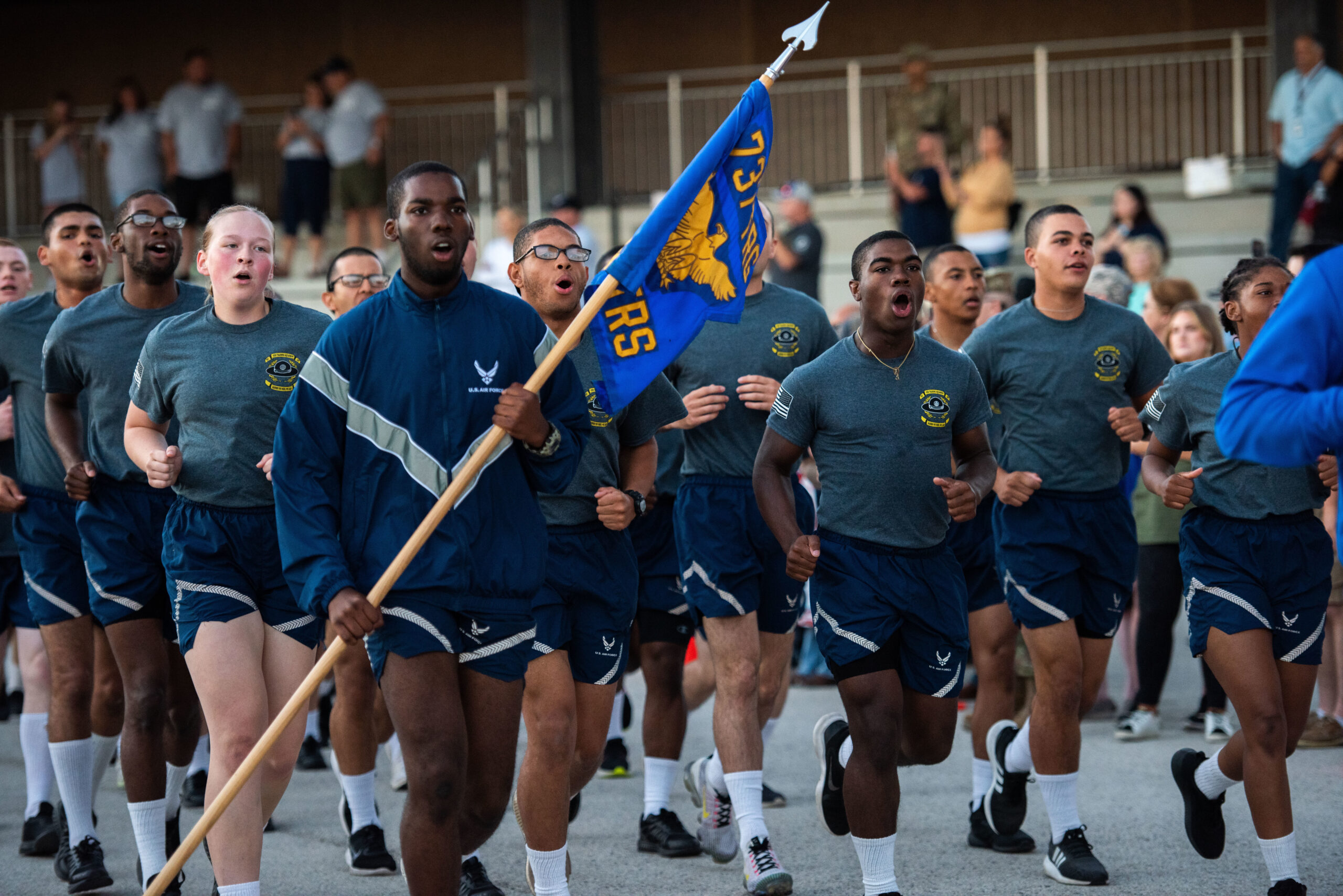 air force basic military training run