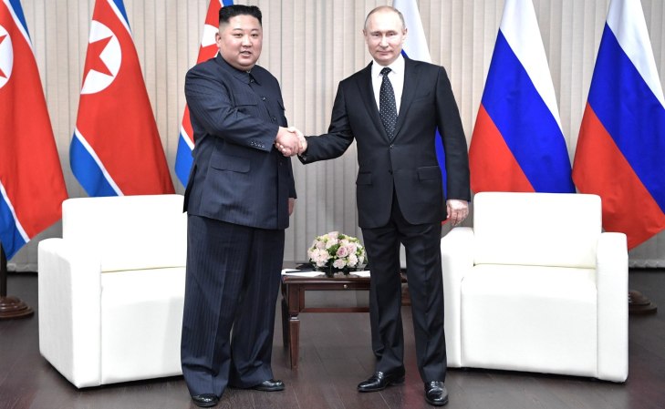 north korean leader with putin