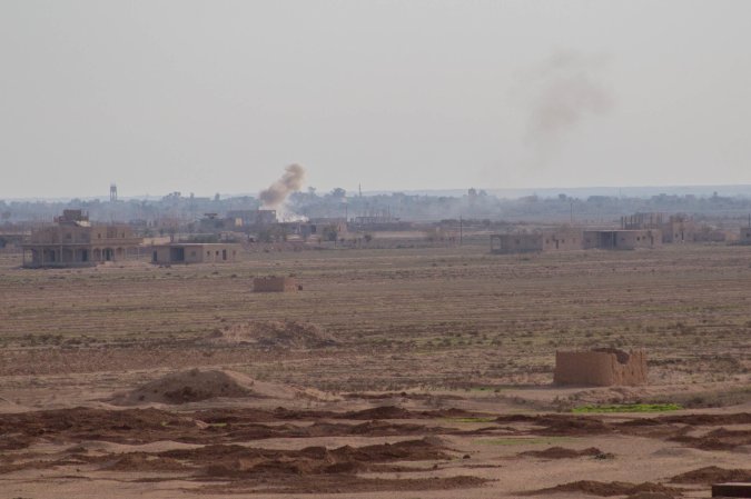 Coalition Forces target ISIS vehicles after the Syrian Democratic Forces provided their location in Deir ez-Zor province, Syria, Nov. 28, 2018. Continued assistance to partner forces is essential to setting conditions for regional stability. The Coalition and its partners remain united and resolved to prevent the resurgence of ISIS and its violent extremist ideology. (U.S. Army photo by Sgt. Matthew Crane)