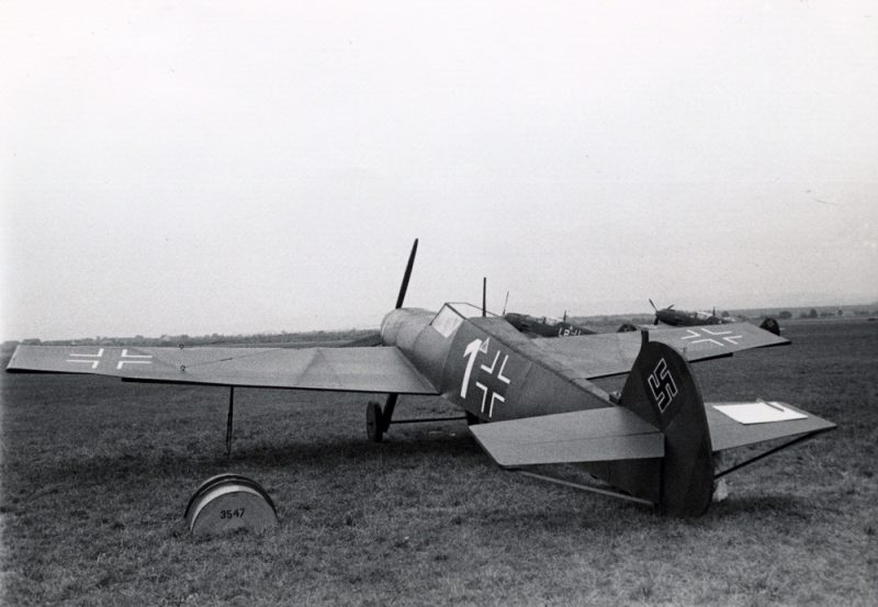 wooden bombs on nazi airfield with decoys