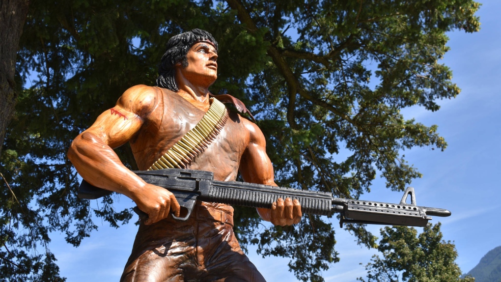 rambo statue in canada