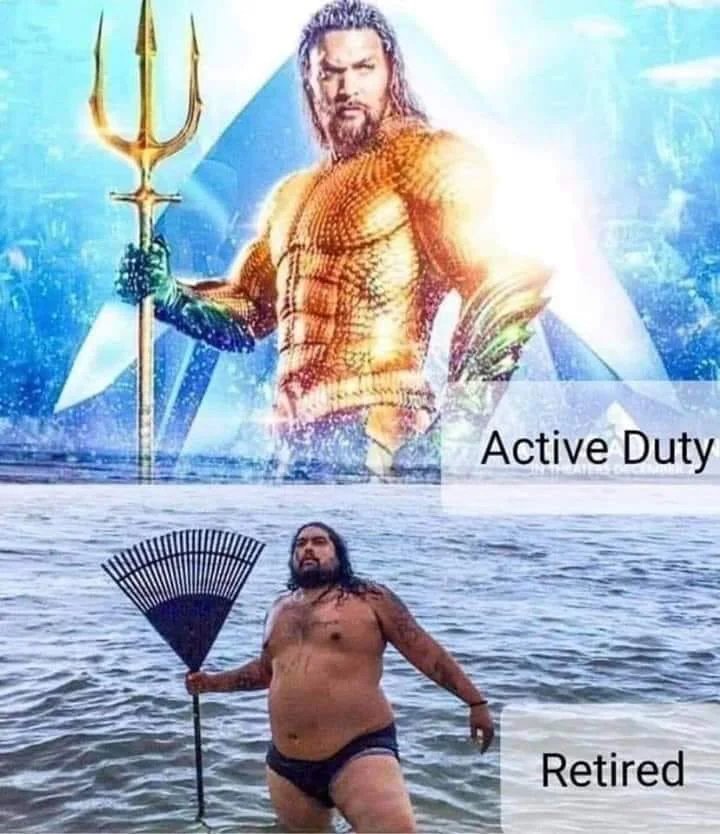 active duty vs retired