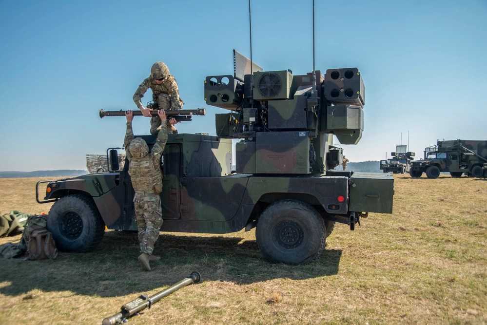 The Avenger system provides short-range air defense with Stinger missiles