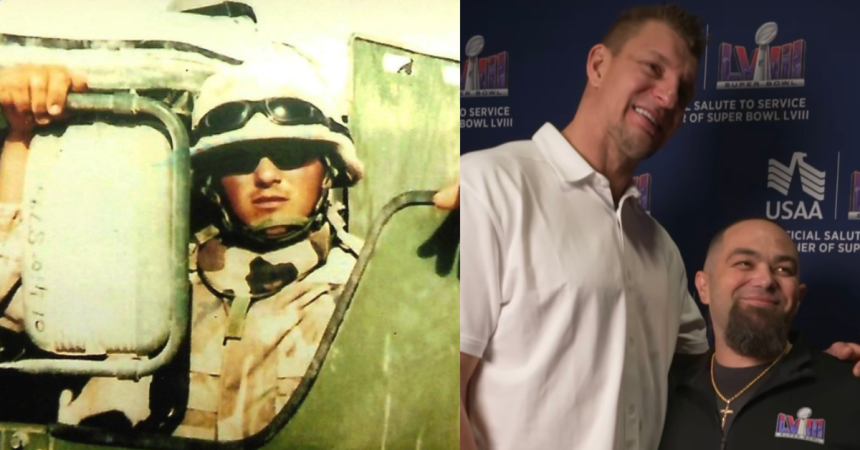 Rob Gronkowski gives away Super Bowl tickets to USMC veteran