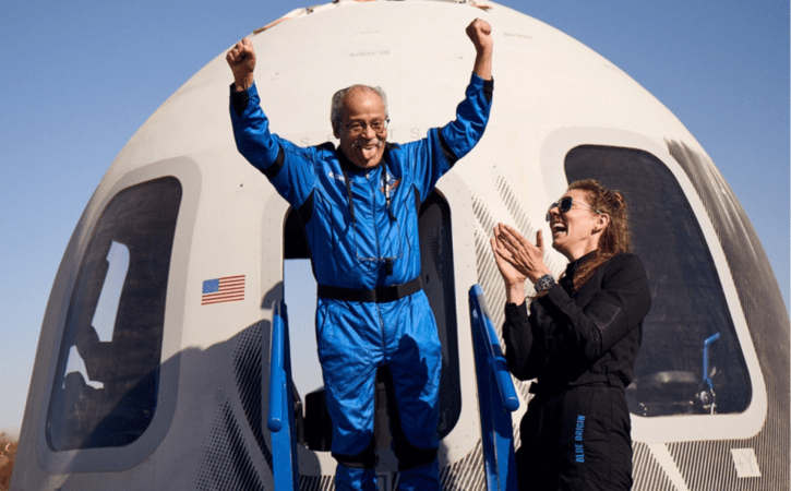 91-year-old Air Force Captain becomes oldest person to fly into space