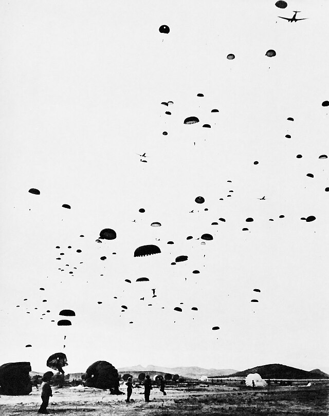 Paratroopers land on Normandy in June 1944