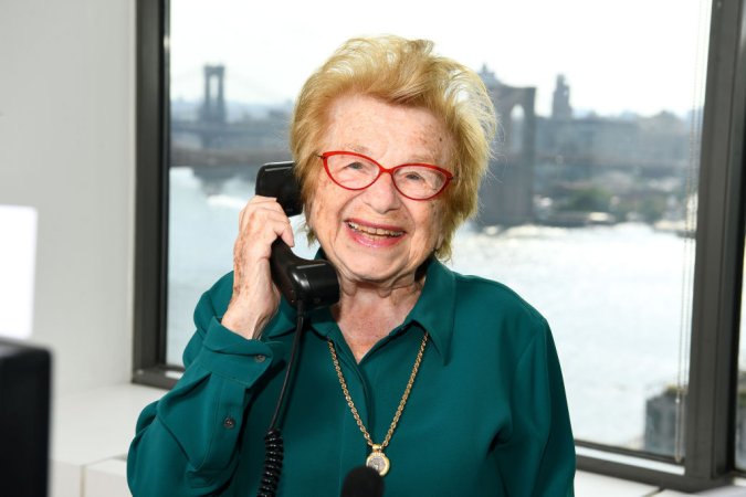 NEW YORK, NEW YORK - SEPTEMBER 11: Dr. Ruth Westheimer attends Annual Charity Day Hosted By Cantor Fitzgerald, BGC and GFI - BGC Office – Inside on September 11, 2019 in New York City. (Photo by Dave Kotinsky/Getty Images for Cantor Fitzgerald)